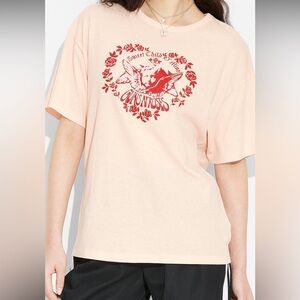 NWT Guns N' Roses Graphic T-Shirt Pink and Red XS ❤️ from Target